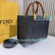 Replica Fendi Black Textured Sunshine Small Tote Bag (3)_th.jpg